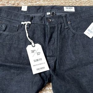 Todd Snyder black denim slim fit jeans new with tag